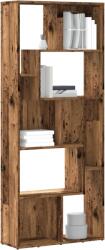 vidaXL antik fa színű szerelt fa könyvespolc 67 x 24 x 161 cm (856014) - vidaxl