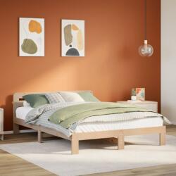 vidaXL tömör fenyőfa ágy matrac nélkül 140 x 200 cm (855549) - vidaxl