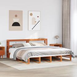 vidaXL viaszbarna tömör fenyőfa ágy matrac nélkül 180 x 200 cm (3306506)