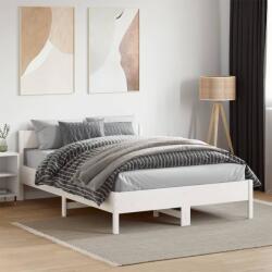 vidaXL fehér tömör fenyőfa ágy matrac nélkül 135 x 190 cm (842771)