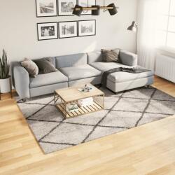 vidaXL PAMPLONA bézs és antracit bolyhos modern szőnyeg 200 x 280 cm (375393)