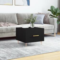 vidaXL fekete szerelt fa dohányzóasztal 50 x 50 x 40 cm (829366)