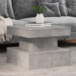vidaXL betonszürke dohányzóasztal LED-lámpákkal 50 x 50 x 40 cm (839843)