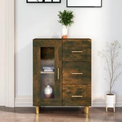 vidaXL füstös tölgy színű szerelt fa tálalószekrény 69, 5 x 34 x 90 cm (817363)