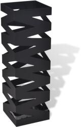 vidaXL Szögletes esőermyő / sétabot tartó 48, 5 cm fekete (242469)