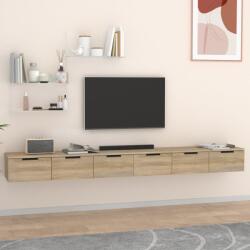 vidaXL 2 db sonoma tölgy színű szerelt fa faliszekrény 102x30x20 cm (3115902)