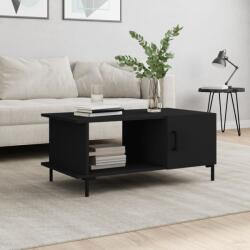 vidaXL fekete szerelt fa dohányzóasztal 90 x 50 x 40 cm (829493)