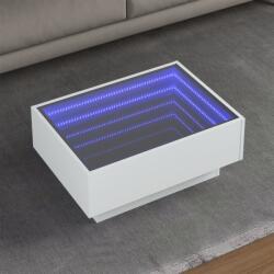 vidaXL fehér szerelt fa dohányzóasztal 70 x 50 x 30 cm (847511) - vidaxl
