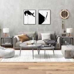 vidaXL 2 db szürke sonoma színű szerelt fa kisasztal 40 x 40 x 40 cm (819384)