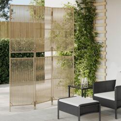 vidaXL bézs 3-paneles polyrattan térelválasztó (365391)