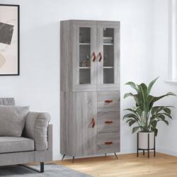 vidaXL szürke sonoma szerelt fa magasszekrény 69, 5 x 34 x 180 cm (3198447)