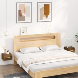vidaXL 2 db füstös tölgy színű fali éjjeliszekrény 35 x 35 x 20 cm (817574)