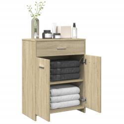 vidaXL sonoma tölgy színű szerelt fa fürdőszobaszekrény 60x33x80 cm (849645)