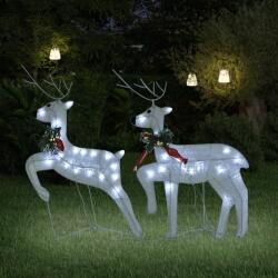 vidaXL 2 db karácsonyi rénszarvas 40 fehér LED-del (342685)