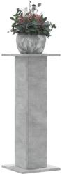 vidaXL 2 db betonszürke szerelt fa növénytartó állvány 30 x 30 x 40 cm (3307867)
