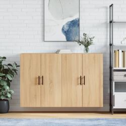 vidaXL 2 db sonoma tölgy fali szekrény 69, 5 x 34 x 90 cm (3195646)