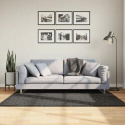 vidaXL ISTAN antracitszürke hosszú szálú fényes szőnyeg 120 x 170 cm (375640) - vidaxl