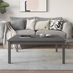 vidaXL szürke tömör fenyőfa dohányzóasztal 100 x 100 x 40 cm (814291)
