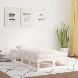 vidaXL fehér tömör fa ágykeret 90 x 200 cm (820782)