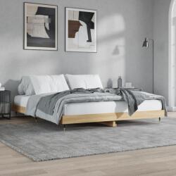 vidaXL sonoma tölgy színű szerelt fa ágykeret matrac nélkül 120x200 cm (832152) - vidaxl