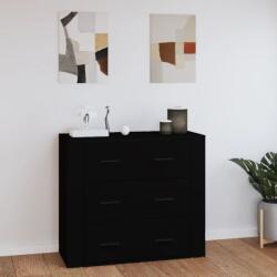 vidaXL fekete szerelt fa tálalószekrény 80x33 x70 cm (816577)