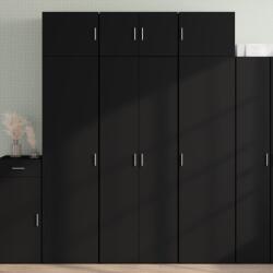 vidaXL fekete szerelt fa magasszekrény 70 x 42, 5 x 185 cm (3281421)