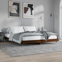 vidaXL barna tölgy színű szerelt fa ágykeret matrac nélkül 160x200 cm (832132)