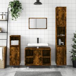 vidaXL füstös tölgy színű szerelt fa fürdőszobaszekrény 30x30x100 cm (831561)