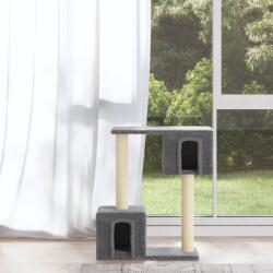 vidaXL világosszürke macskabútor szizál kaparófákkal 60 cm (171431) - vidaxl