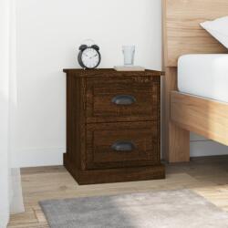 vidaXL 2 db barna tölgyszínű szerelt fa éjjeliszekrény 39x39x47, 5 cm (816159)