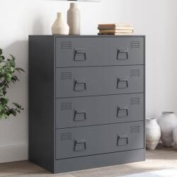 vidaXL antracitszürke acél tálalószekrény 67 x 39 x 83 cm (841681)