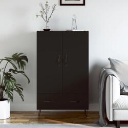 vidaXL fekete szerelt fa magasszekrény 69, 5 x 31 x 115 cm (828229) - vidaxl