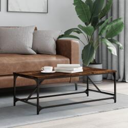 vidaXL füstös tölgy színű szerelt fa dohányzóasztal 100x50x35 cm (835331)