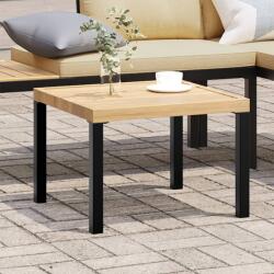vidaXL fekete porszórt acél kerti dohányzóasztal 55 x 55 x 39, 5 cm (4008568)