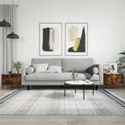 vidaXL 2 db füstös tölgy szerelt fa dohányzóasztal 50 x 50 x 40 cm (829439)