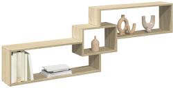 vidaXL sonoma tölgy színű szerelt fa faliszekrény 158 x 18 x 53 cm (854816) - vidaxl