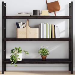 vidaXL sötétbarna kezelt tömör tölgyfa fali polc 120 x 40 x (2-4) cm (363814)