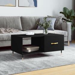 vidaXL fekete szerelt fa dohányzóasztal 90 x 50 x 40 cm (829189)