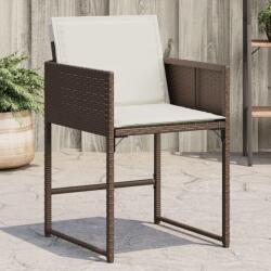 vidaXL 4 db barna polyrattan kerti szék párnával (4007478)