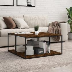 vidaXL 4 db füstös tölgy színű szerelt fa fali polc 80 x 40 x 1, 5 cm (838273)