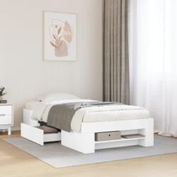 vidaXL fehér szerelt fa ágykeret 75 x 190 cm (3295527)
