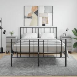 vidaXL 2 db szürke sonoma színű szerelt fa éjjeliszekrény 40x35x69 cm (826953)
