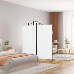 vidaXL 2 paneles fehér szövet térelválasztó 175x180 cm (350258)