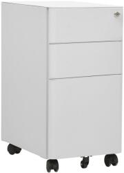 vidaXL világosszürke acél mobil iratszekrény 30 x 45 x 59 cm (335983)
