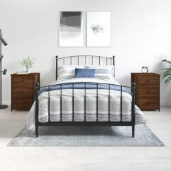 vidaXL 2 db barna tölgyszínű szerelt fa éjjeliszekrény 40x36x60 cm (826002)