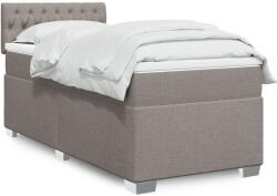 vidaXL tópszínű szövet rugós ágy matraccal 90 x 190 cm (3285754)