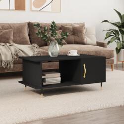 vidaXL fekete szerelt fa dohányzóasztal 90 x 50 x 40 cm (829469)