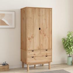 vidaXL OTTA tömör fenyőfa gardrób 76, 5 x 53 x 172 cm (348588) - vidaxl