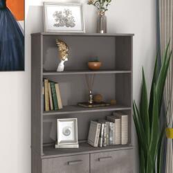 vidaXL HAMAR világosszürke tömör fenyőfa felső szekrény 85x35x100 cm (340511)