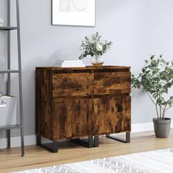 vidaXL 2 db sonoma tölgy színű szerelt fa tálalószekrény 40x35x70 cm (831175)